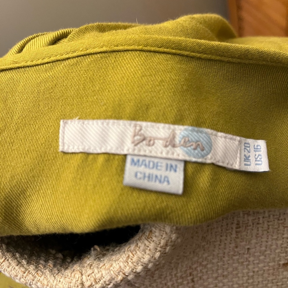 Boden Green Relaxed Blouse with Embellished Details - Picture 4 of 5